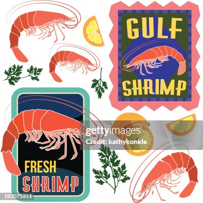 Shrimp design elements Shrimp design elements