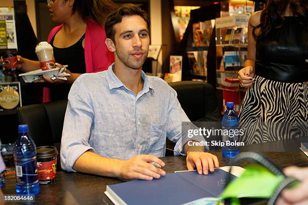 Actor Blake Berris signs books and greets fans at the "Days of our Lives: Better Living" book tour on September 27, 2013 in Birmingham, Alabama.