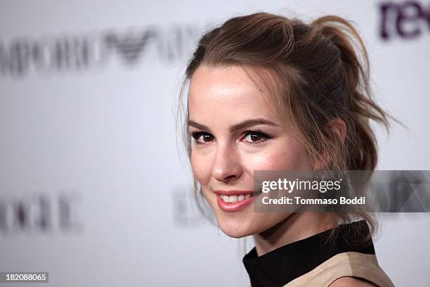 Actress Bridgit Mendler attends the 11th Annual Teen Vogue Young Hollywood Party With Emporio Armani on September 27, 2013 in Los Angeles, California.