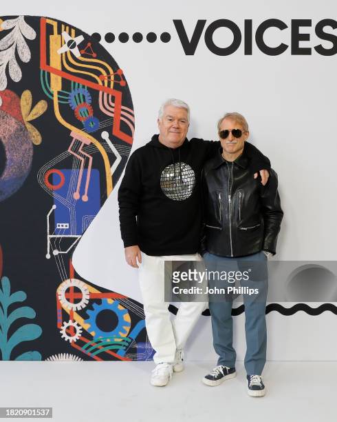 Tim Blanks and Jeff Lounds during #BoFVOICES at Soho Farmhouse on November 29, 2023 in Chipping Norton, England.