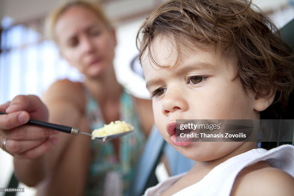 Small boy refuse to eat
