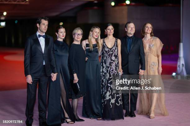 Los Angeles, CA Mark Ronson, Grace Gummer, Meryl Streep, Mamie Gummer, Louisa Jacobson, Henry Wolfe and Tamryn Storm Hawker attend the 3rd Annual...
