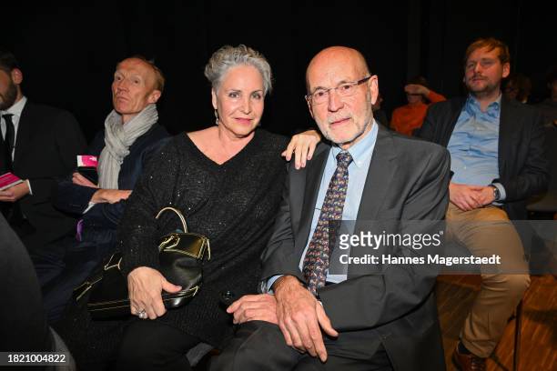 Katerina Jacob and her husband Jochen Neumann attend the VIP Gala For Jewish Culture Days at Gasteig on November 29, 2023 in Munich, Germany.