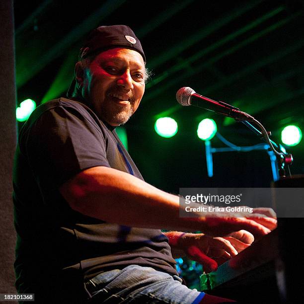 Art Neville of The Funky Meters performs at Tipitina's on September 27, 2013 in New Orleans, Louisiana.