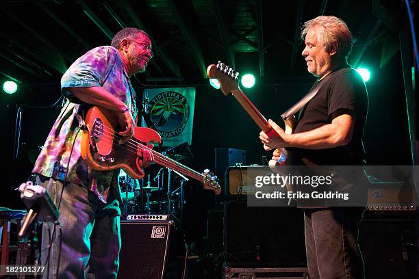 George Porter Jr. And Brian Stoltz of The Funky Meters performs at Tipitina's on September 27, 2013 in New Orleans, Louisiana.