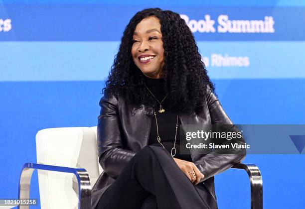 Shonda Rhimes speaks onstage during The New York Times Dealbook Summit 2023 at Jazz at Lincoln Center on November 29, 2023 in New York City.