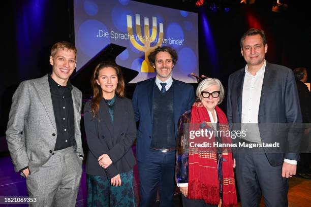 Dominik Krause, Prinzessin Sophie-Alexandra von Bayern, Prinz Ludwig von Bayern, Steffi Czerny and Georg Eisenreich attend the VIP Gala For Jewish...