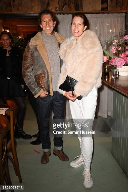 Richard Dickson and Julia Leach during #BoFVOICES at Soho Farmhouse on November 29, 2023 in Chipping Norton, England.