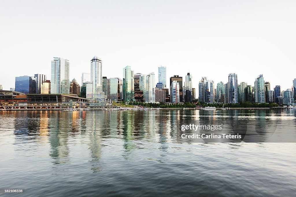 Vancity skyline at Coal Harbour