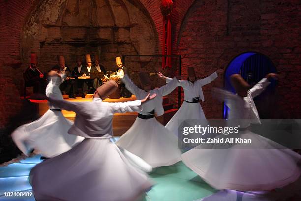 Popular Turkish Sufi dance in Istanbul.