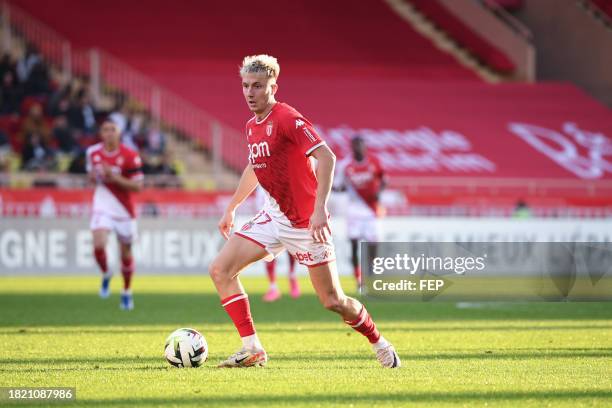 Aleksandr GOLOVIN of Monaco during the Ligue 1 Uber Eats match between Association Sportive de Monaco Football Club and Montpellier Herault Sport...