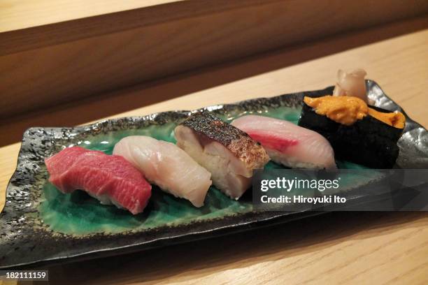 Japanese sushi restaurant Kura with its chef Norihiro Ishizuka on Saturday night, September 14, 2013.The restaurant is located on 130 St. Marks Place...