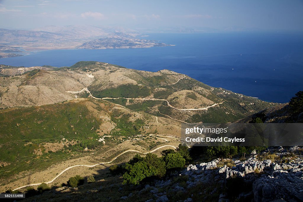 View from Mount Pantokrator, Corfu