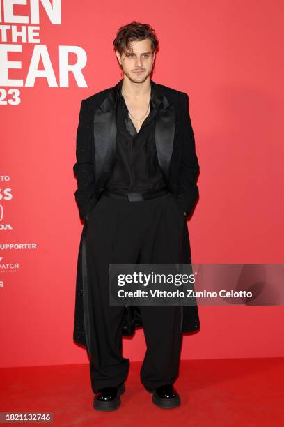 Andrea Arcangeli attends the photocall for the GQ "Men Of The Year" 2023 at Palazzo Serbelloni on November 29, 2023 in Milan, Italy.