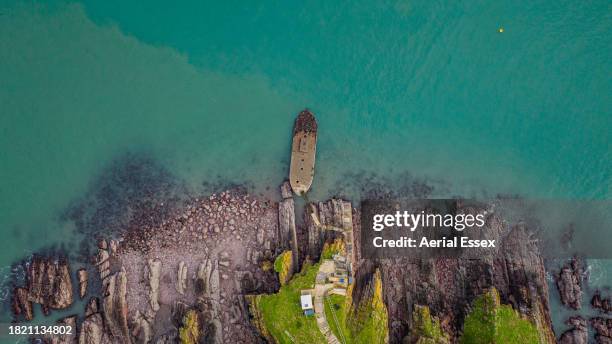 concrete barge pier - ruined stock pictures, royalty-free photos & images