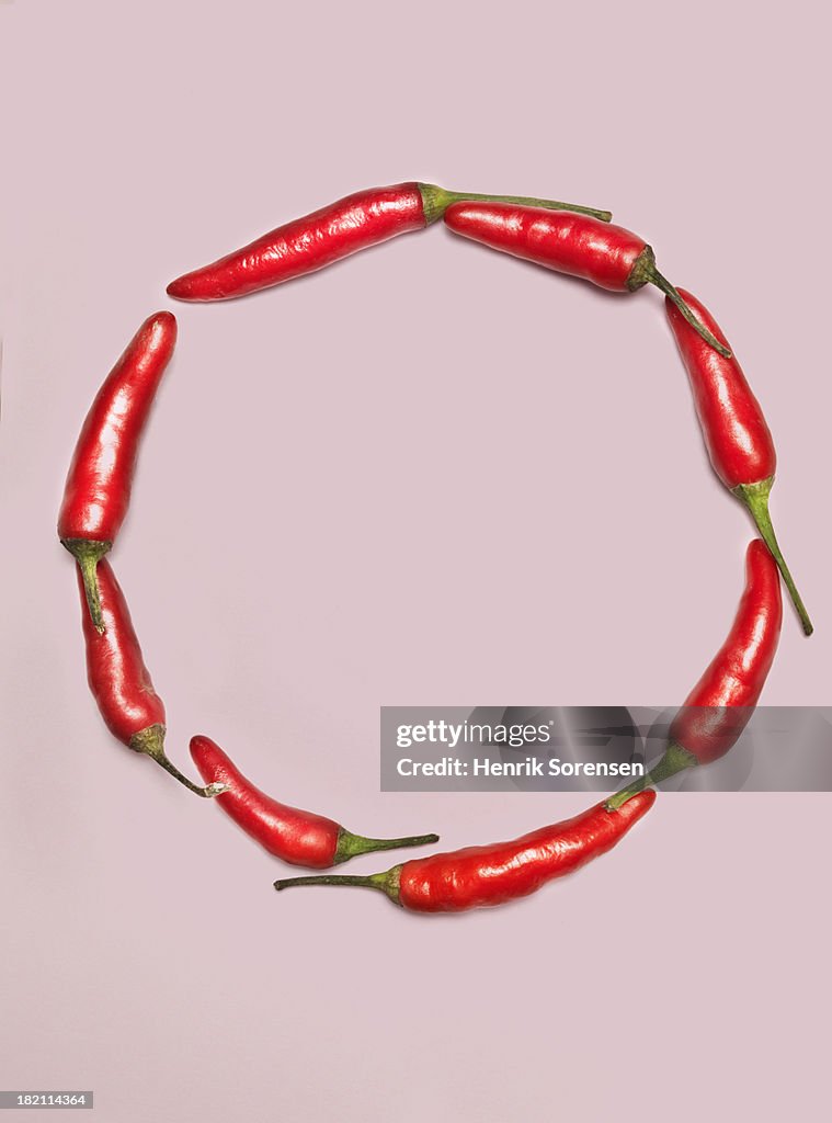 Chili pepper circle