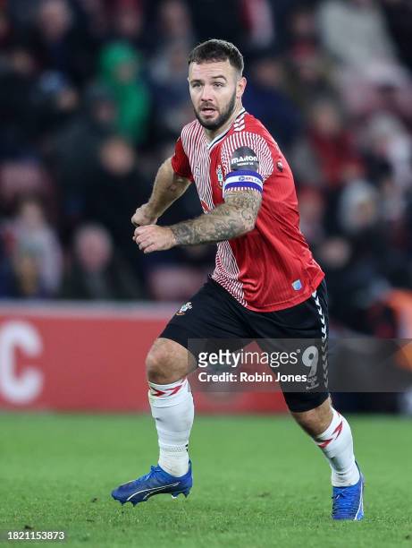 Adam Armstrongof Southampton during the Sky Bet Championship match between Southampton FC and Bristol City at Friends Provident St. Mary's Stadium on...