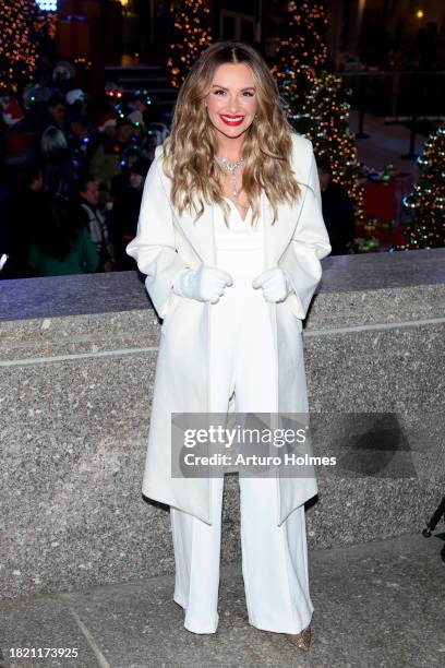 Carly Pearce attends the 2023 Rockefeller Center Christmas Tree Lighting Ceremony at Rockefeller Center on November 29, 2023 in New York City.