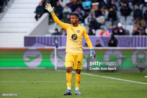 Guillaume RESTES during the Ligue 1 Uber Eats match between Toulouse Football Club and Football Club de Lorient at Stadium de Toulouse on December 3,...