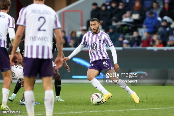 Yanis BEGRAOUI during the Ligue 1 Uber Eats match between Toulouse Football Club and Football Club de Lorient at Stadium de Toulouse on December 3,...