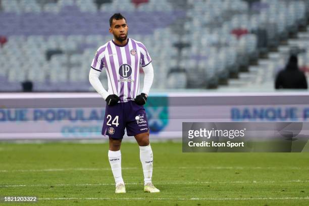 Cristian CASSERES JR during the Ligue 1 Uber Eats match between Toulouse Football Club and Football Club de Lorient at Stadium de Toulouse on...