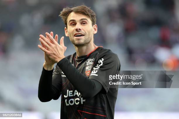 Vincent LE GOFF during the Ligue 1 Uber Eats match between Toulouse Football Club and Football Club de Lorient at Stadium de Toulouse on December 3,...