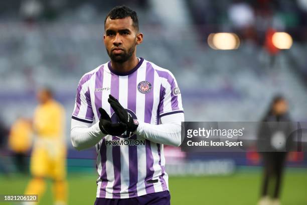 Cristian CASSERES JR during the Ligue 1 Uber Eats match between Toulouse Football Club and Football Club de Lorient at Stadium de Toulouse on...