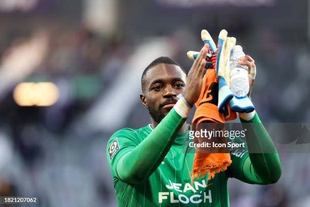 Yvon-Landry MVOGO NGANOMA during the Ligue 1 Uber Eats match between Toulouse Football Club and Football Club de Lorient at Stadium de Toulouse on...