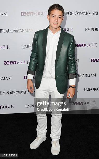 Actor Israel Broussard arrives at the 2013 Teen Vogue Young Hollywood Awards on September 27, 2013 in Los Angeles, California.