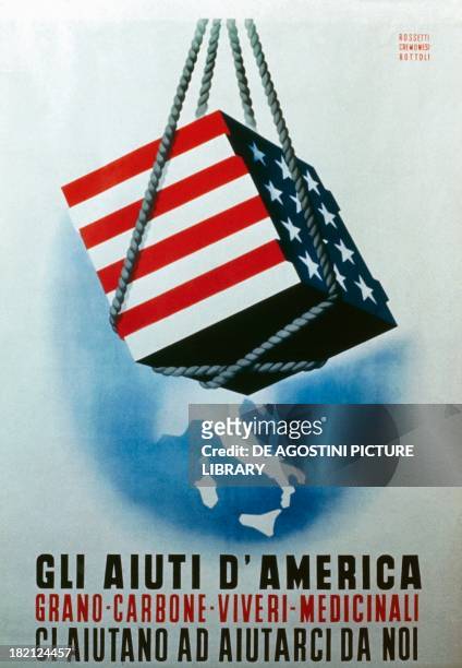 American aid poster, Italy, 20th century. Treviso, Museo Civico , Raccolta Di Manifesti Salce
