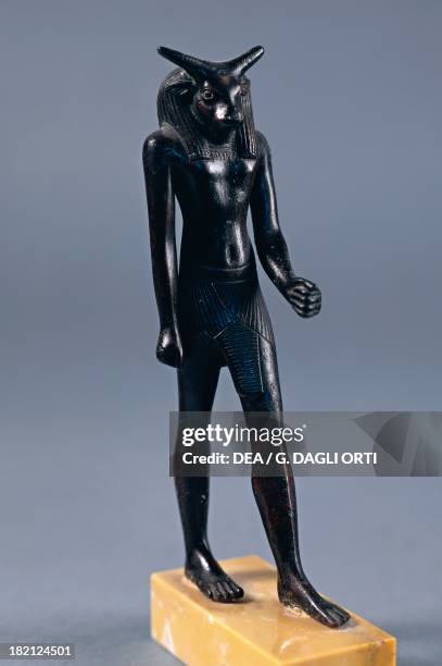 The god Apis, bronze statue, from the Serapeum of Saqqara. Egyptian Civilisation, Old Kingdom. Paris, Musée Du Louvre