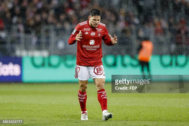 Martin SATRIANO during the Ligue 1 Uber Eats match between Stade Brestois 29 and Clermont Foot 63 at Stade Francis Le Ble on December 3, 2023 in...