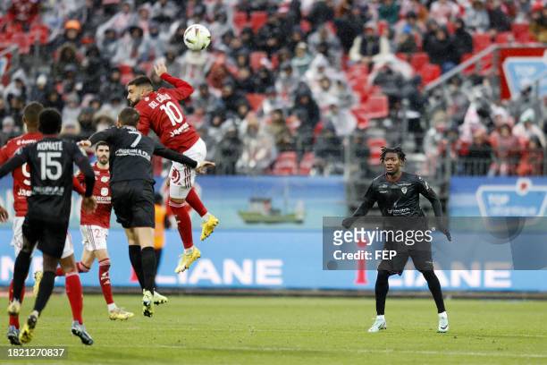 Muhammed Cham SARACEVIC during the Ligue 1 Uber Eats match between Stade Brestois 29 and Clermont Foot 63 at Stade Francis Le Ble on December 3, 2023...