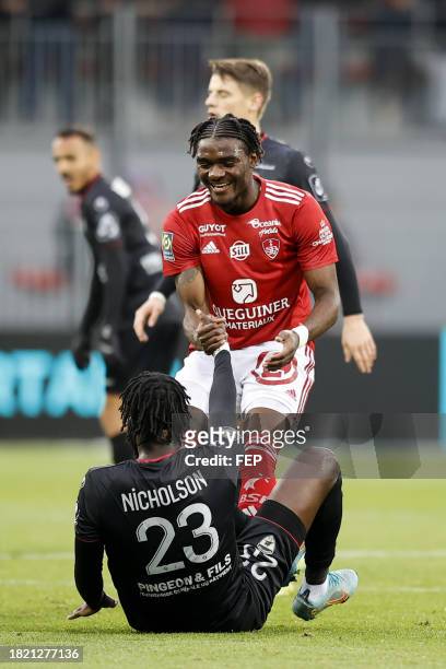Lilian BRASSIER during the Ligue 1 Uber Eats match between Stade Brestois 29 and Clermont Foot 63 at Stade Francis Le Ble on December 3, 2023 in...