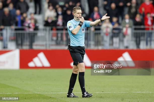 Marc BOLLENGIER during the Ligue 1 Uber Eats match between Stade Brestois 29 and Clermont Foot 63 at Stade Francis Le Ble on December 3, 2023 in...