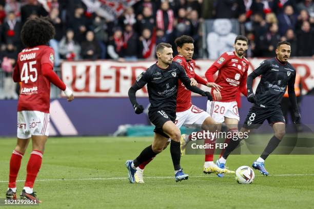 Elbasan RASHANI - 27 Kenny LALA during the Ligue 1 Uber Eats match between Stade Brestois 29 and Clermont Foot 63 at Stade Francis Le Ble on December...