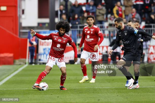 Mahdi CAMARA during the Ligue 1 Uber Eats match between Stade Brestois 29 and Clermont Foot 63 at Stade Francis Le Ble on December 3, 2023 in Brest,...