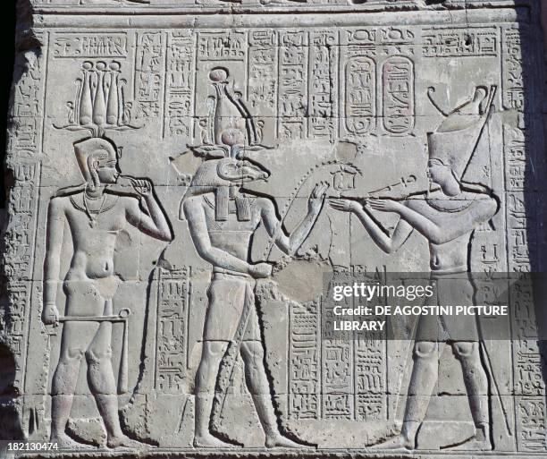 King Decius The Roman Emperor Decius making offerings to Khnum, relief from the ...