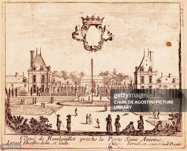 View of Rambouillet near Porta Saint Antoine, engraving by Israel Silvestre , France, 17th century. Paris, Hôtel Carnavalet