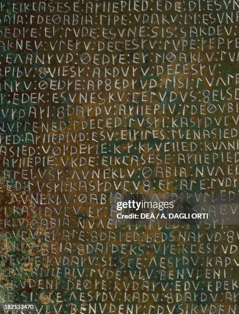 Umbrian Script Etruscan Script Photos and Premium High Res Pictures - Getty Images