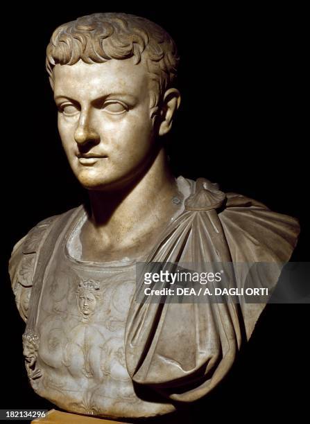 Bust of young Caligula . Roman Civilisation, 1st century. Venice, Museo Archeologico Nazionale