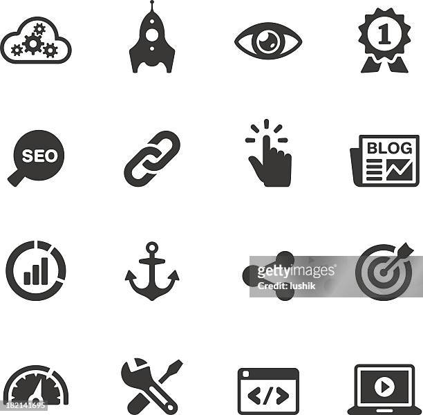 soulico-internet-marketing-symbole - hyperlink stock-grafiken, -clipart, -cartoons und -symbole