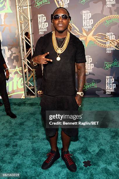 Ace Hood attends the BET Hip Hop Awards 2013 at Boisfeuillet Jones Atlanta Civic Center on September 28, 2013 in Atlanta, Georgia.