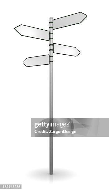 señal después sobre blanco - señal de dirección fotografías e imágenes de stock