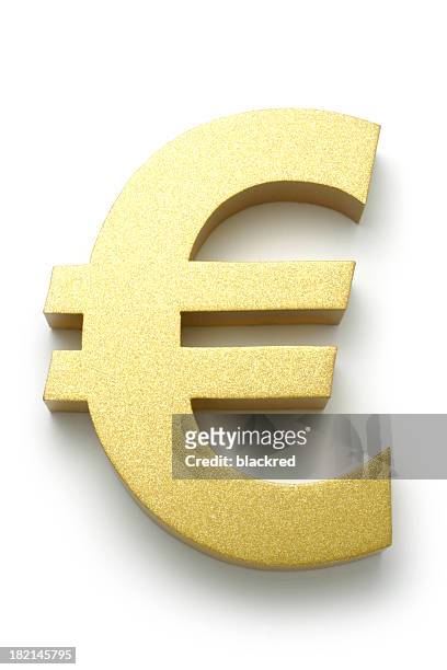 golden euro symbol - sign stock pictures, royalty-free photos & images