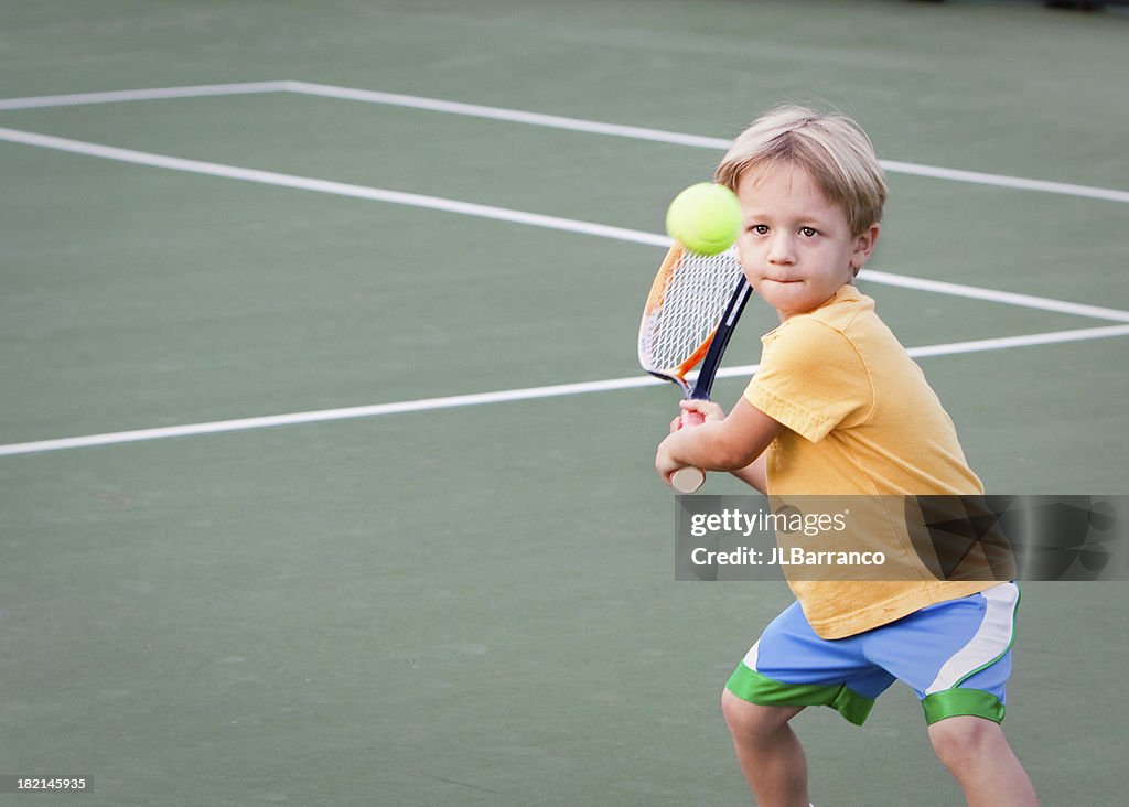 Pre-school Tennis Player