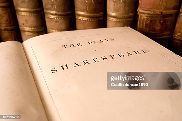 plays of shakespeare - william shakespeare stock pictures, royalty-free photos & images