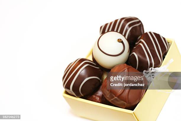 chocolates - box of chocolates stock pictures, royalty-free photos & images