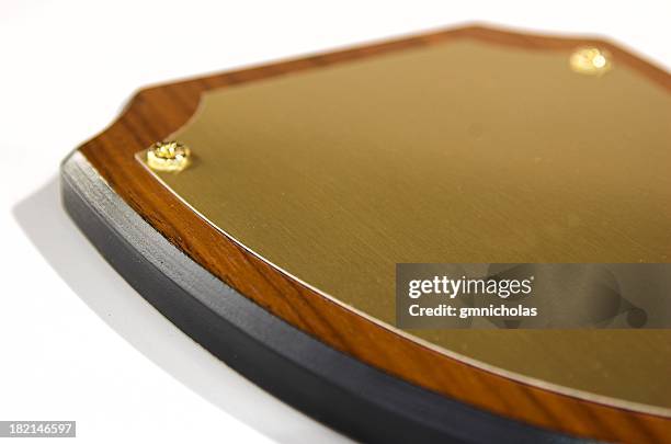 award plaque - award plaque stock pictures, royalty-free photos & images