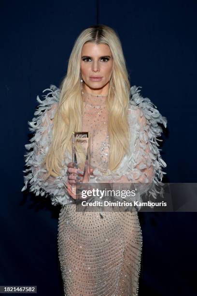 Jessica Simpson attends the 2023 Footwear News Achievement Awards at Cipriani South Street on November 29, 2023 in New York City.